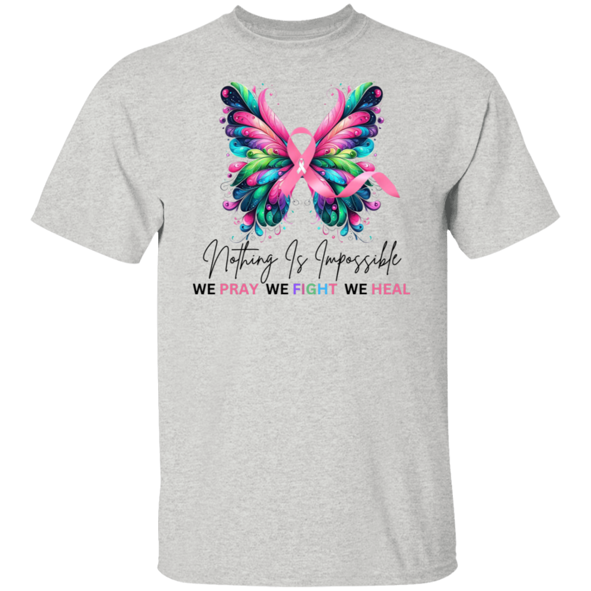 Pray Fight Heal Breast Cancer Shirt