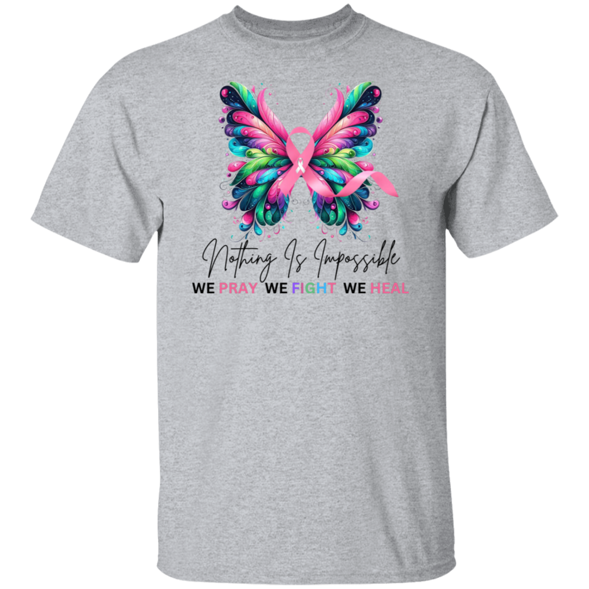 Pray Fight Heal Breast Cancer Shirt