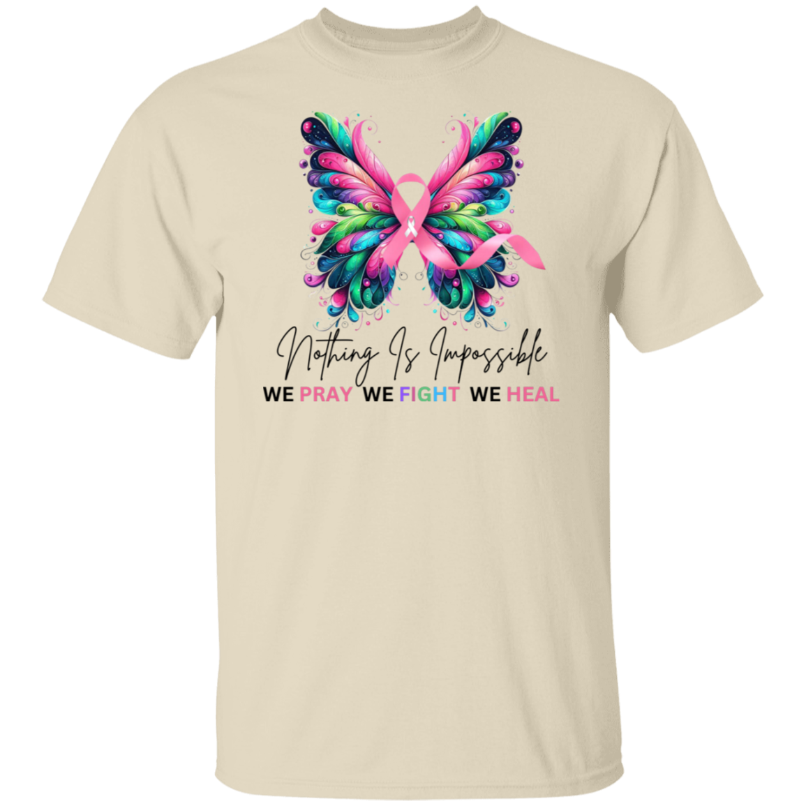 Pray Fight Heal Breast Cancer Shirt