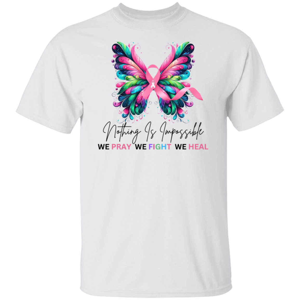 Pray Fight Heal Breast Cancer Shirt