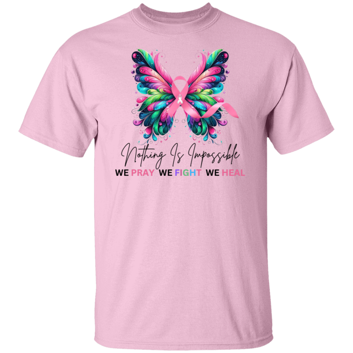 Pray Fight Heal Breast Cancer Shirt